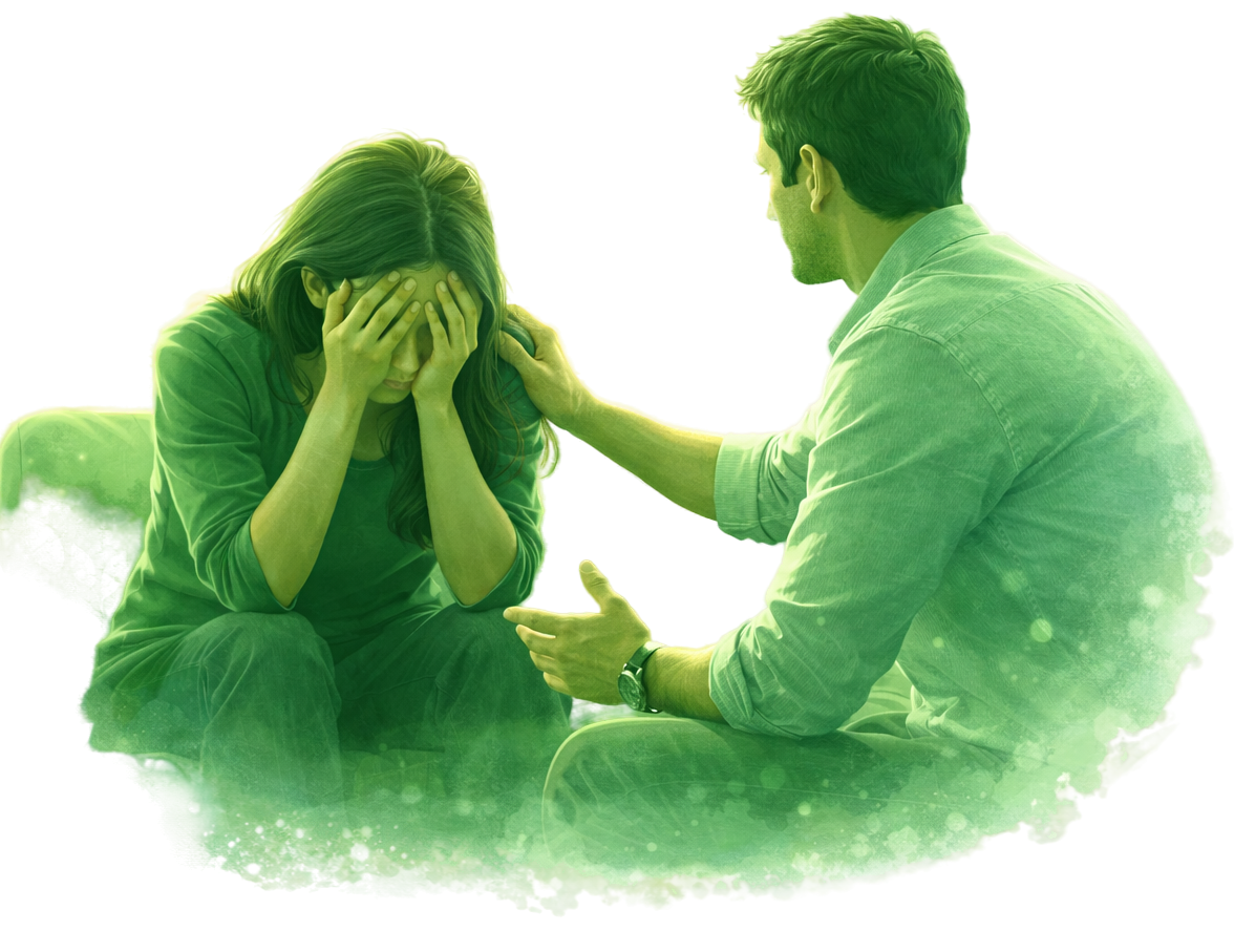 Person in a supportive, growth-oriented setting